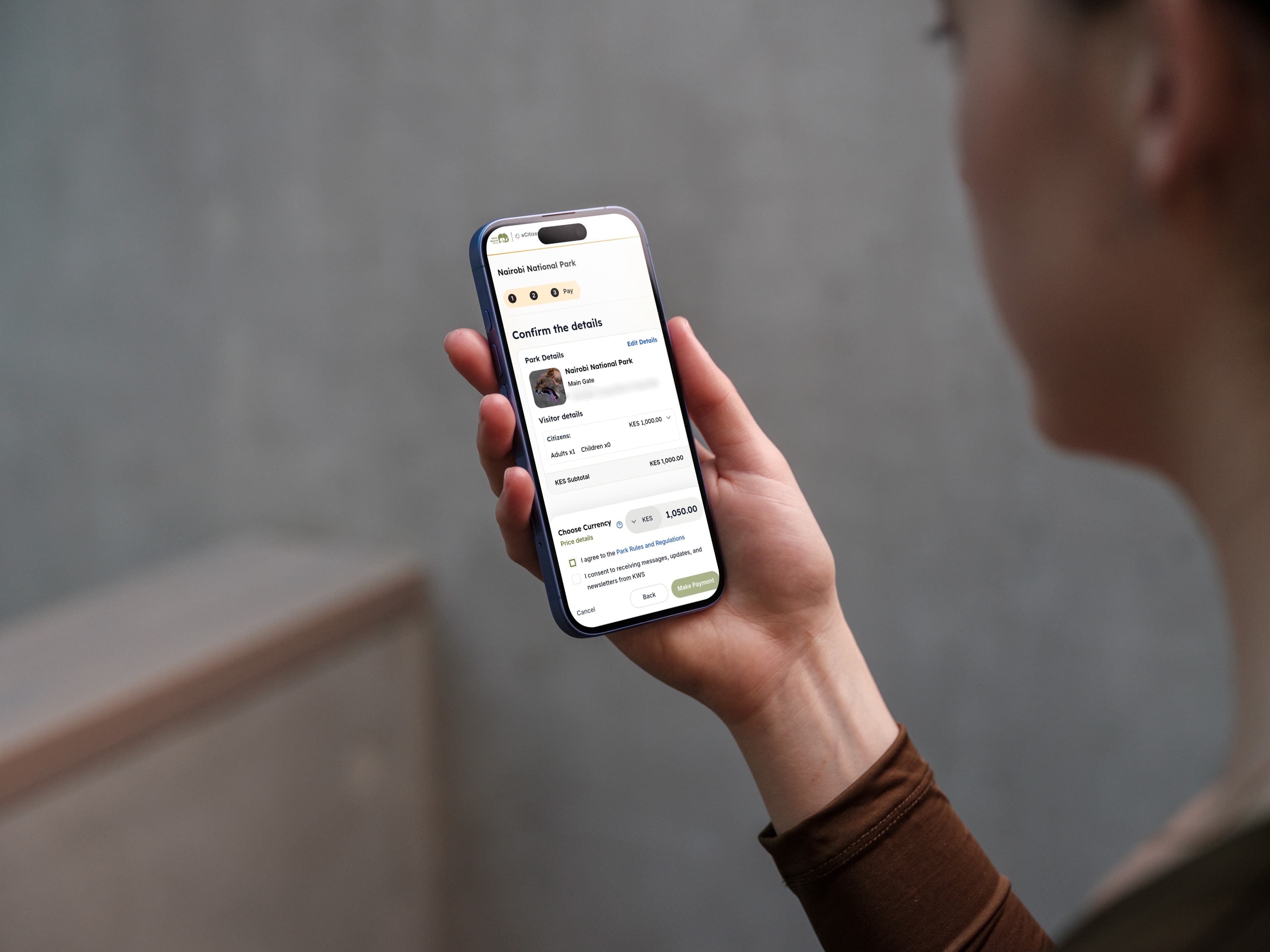 Payment gateway checkout on mobile