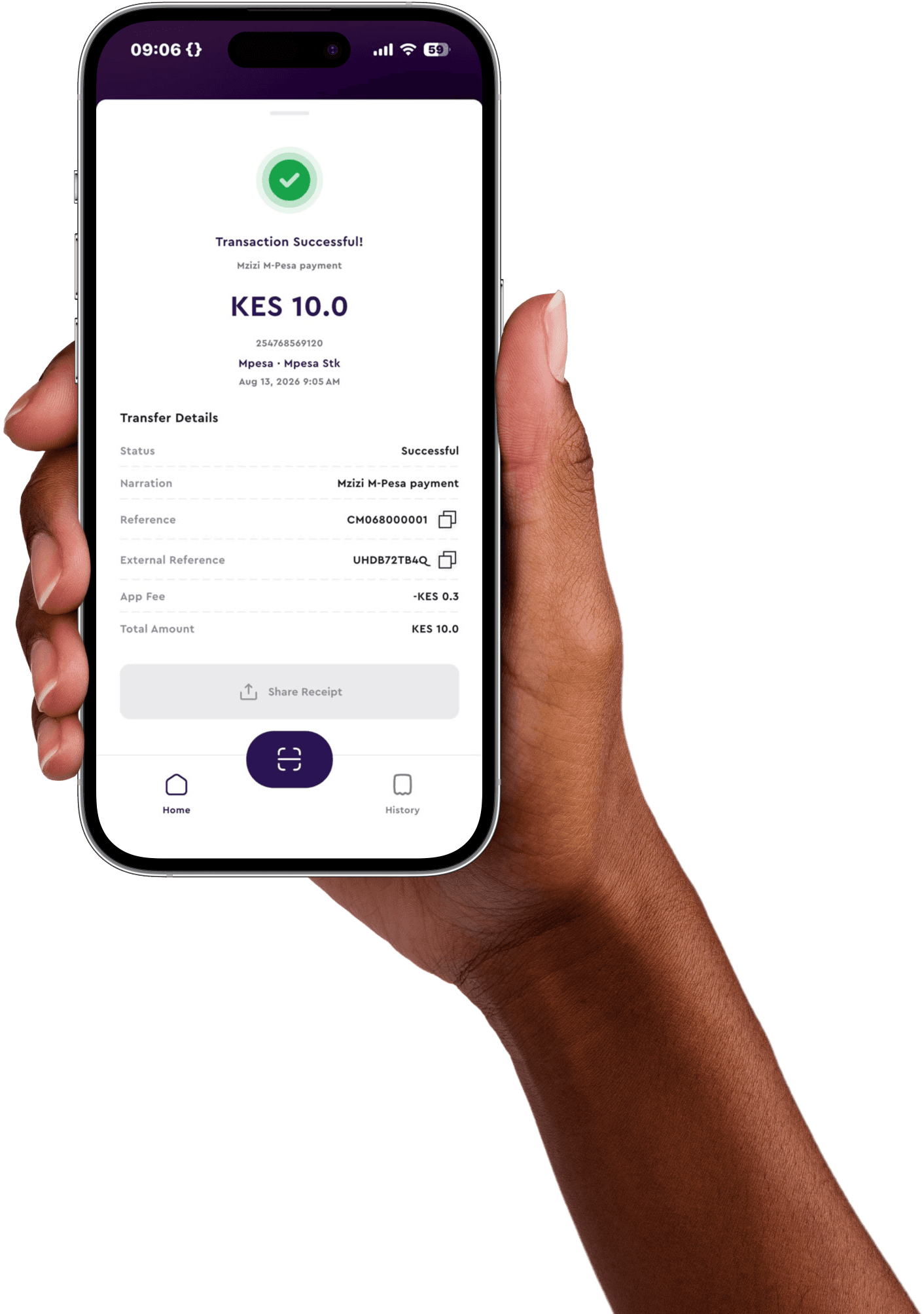 Wallet-as-a-Service mobile app screen